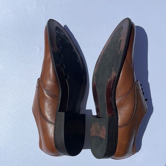 Kenneth Cole Mens Main Lane Oxford Wingtip Brown Leather Lace Up Shoes Sz 11 M main image 6